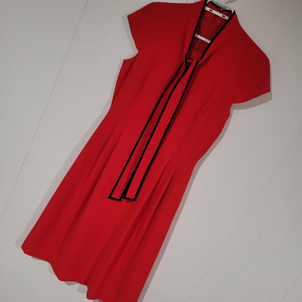 J.Crew Tie-Neck Dress in 365 Crepe. Versatile, professional, Vintage Office Look